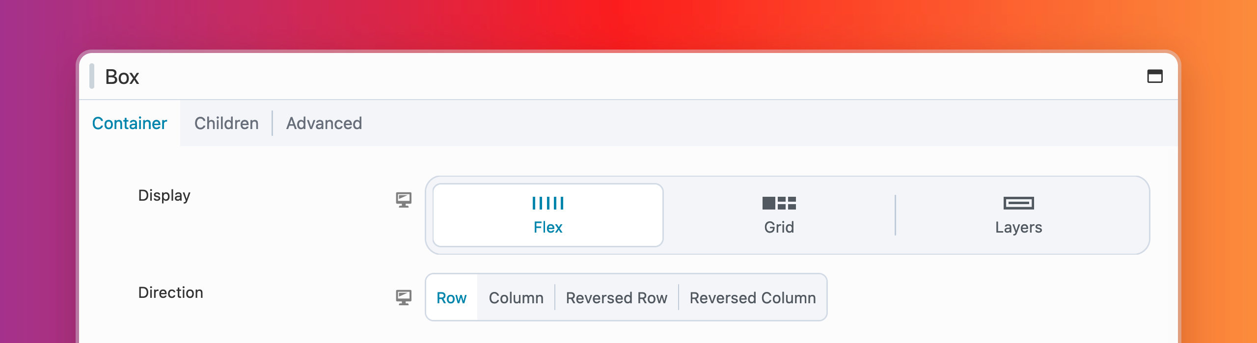 Box Module Settings